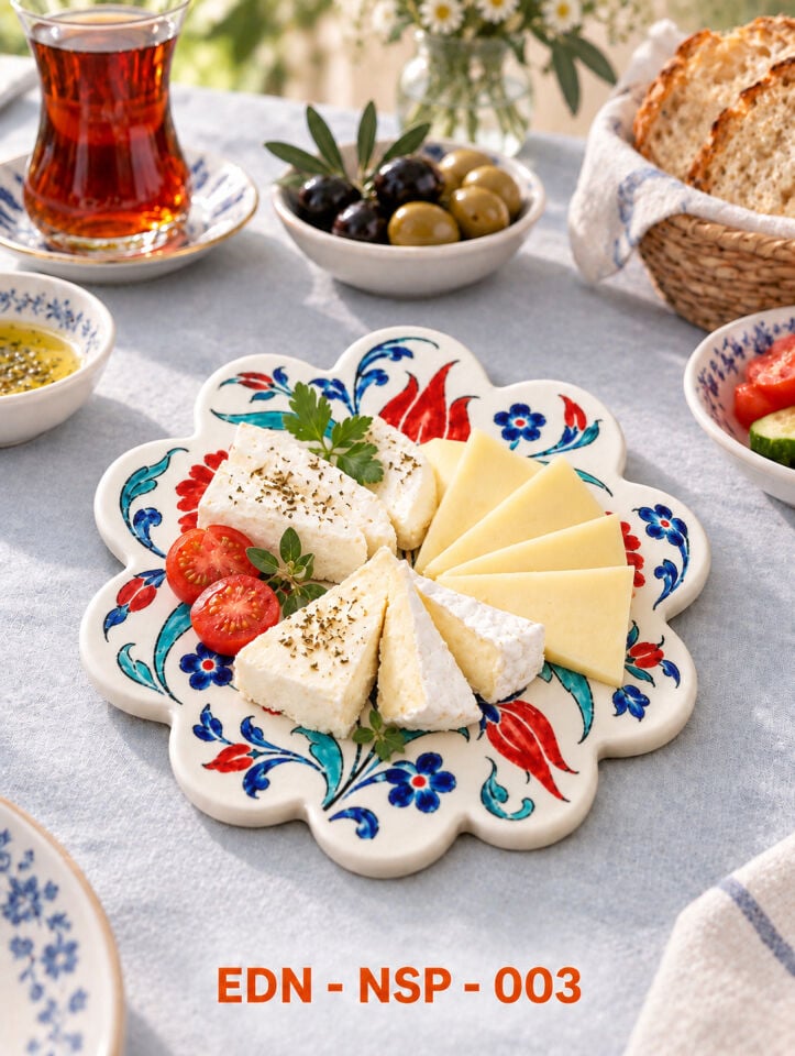 Mercan Bahçesi El Yapımı Çini Papatya Nihale