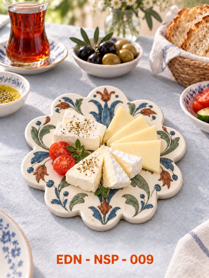 Toprak Lale El Yapımı Çini Papatya Nihale